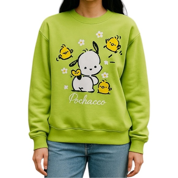 021 Sanrio Pochacco XXS Women Crewneck Sweater - Picture 2 of 4